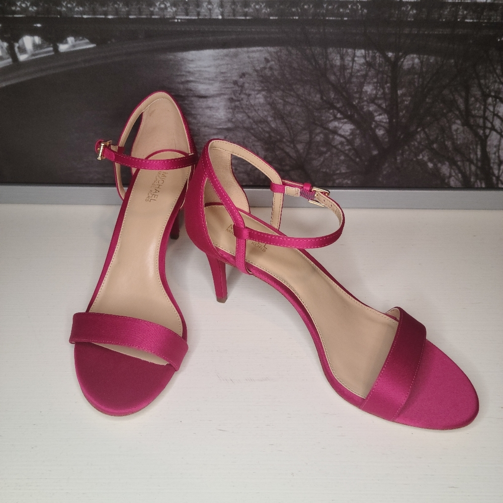 Michael Kors Pink Satin Sandals